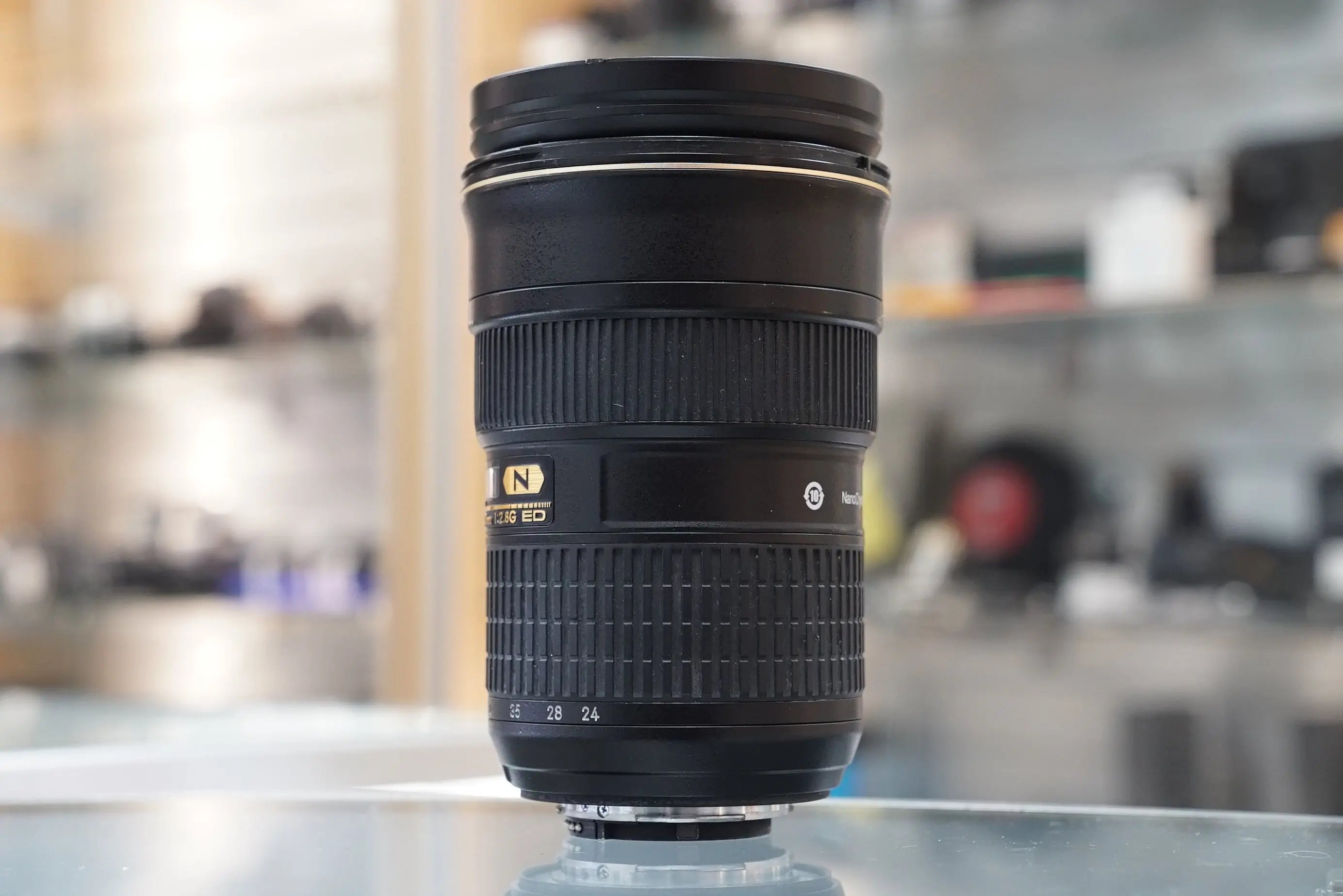 NIKON AFS2470F28-35859 AF-S NIKKOR 24-70mm f/2.8 G ED Autofocus IF Lens {77}, Used