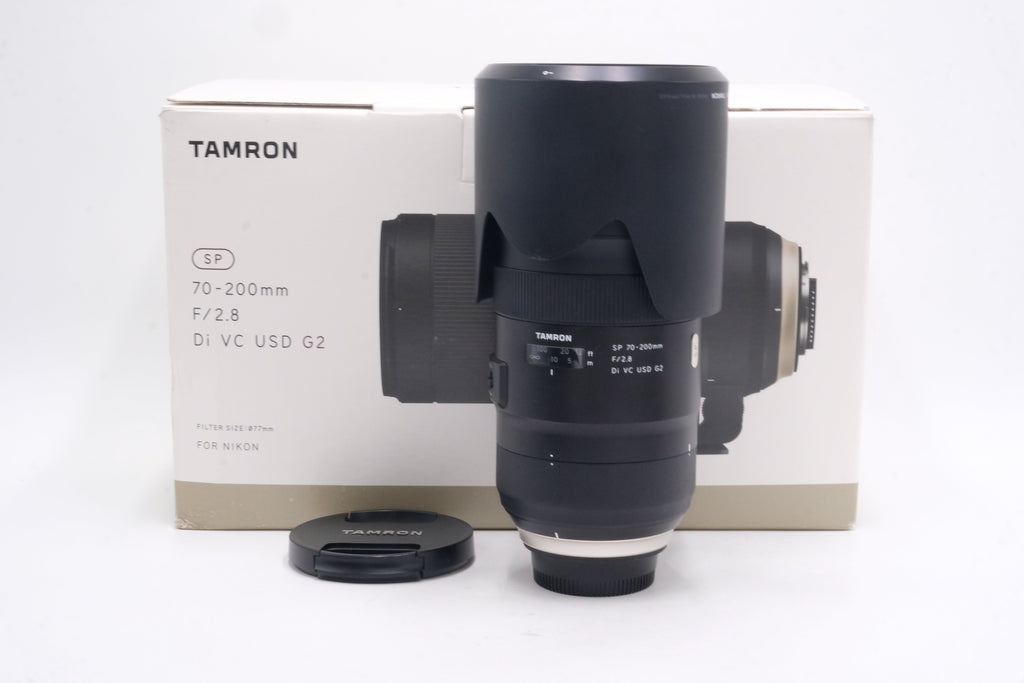 TAMRON SP70200F28-64532 SP 70-200mm f/2.8 Di VC USD G2 Lens F/Nikon F-mount, Used - AVC photo video store
