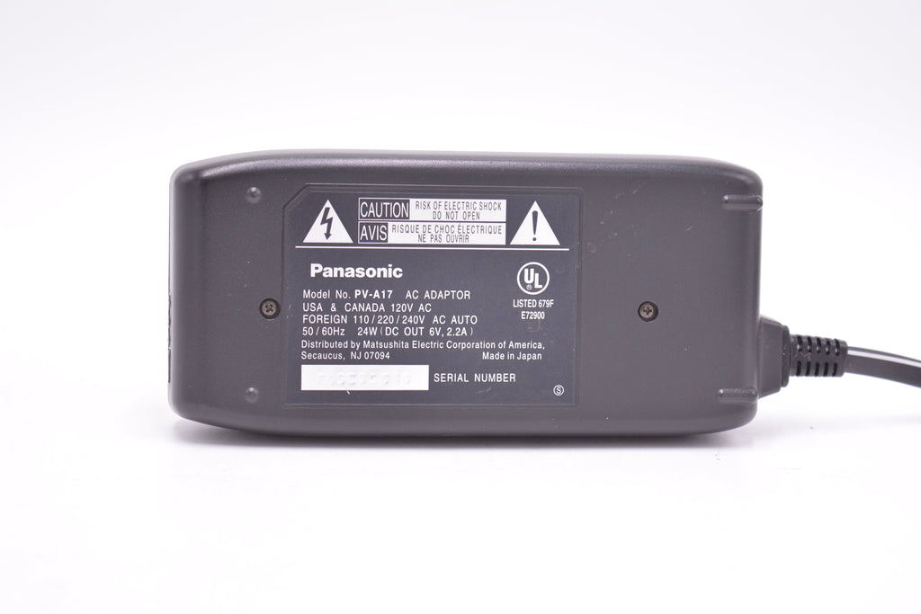 Panasonic PV-A17-36688 Video AC Adaptor, Used - AVC photo video store