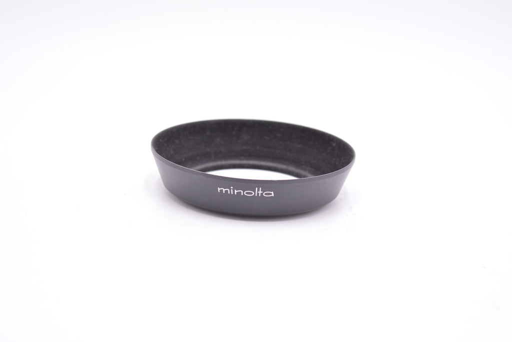 Minolta MC 28mm F3.5 Lens Hood - Metal Screw Type Vintage Authentic Original Shade, Used - AVC photo video store
