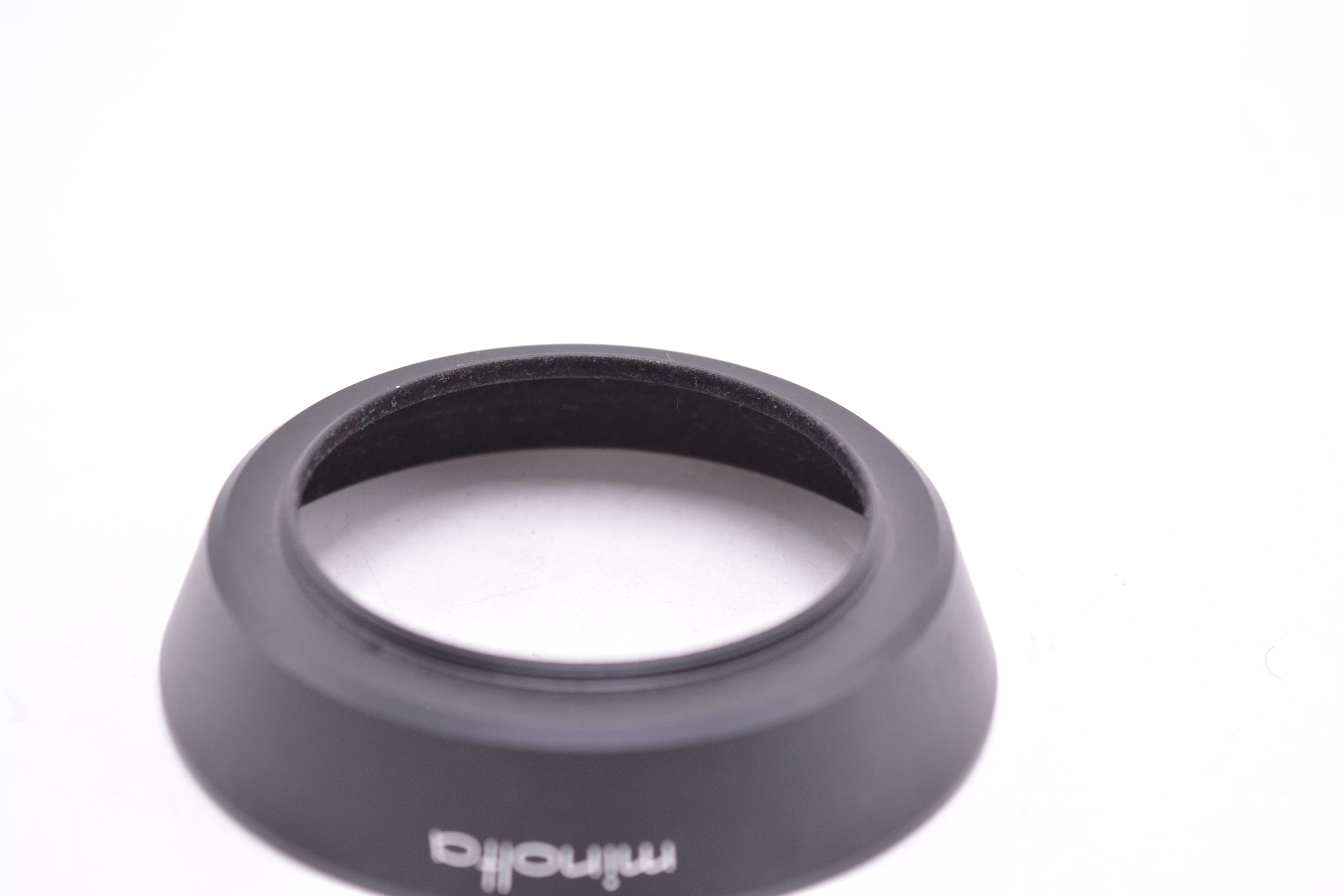 Minolta MC 28mm F3.5 Lens Hood - Metal Screw Type Vintage Authentic Original Shade, Used - AVC photo video store