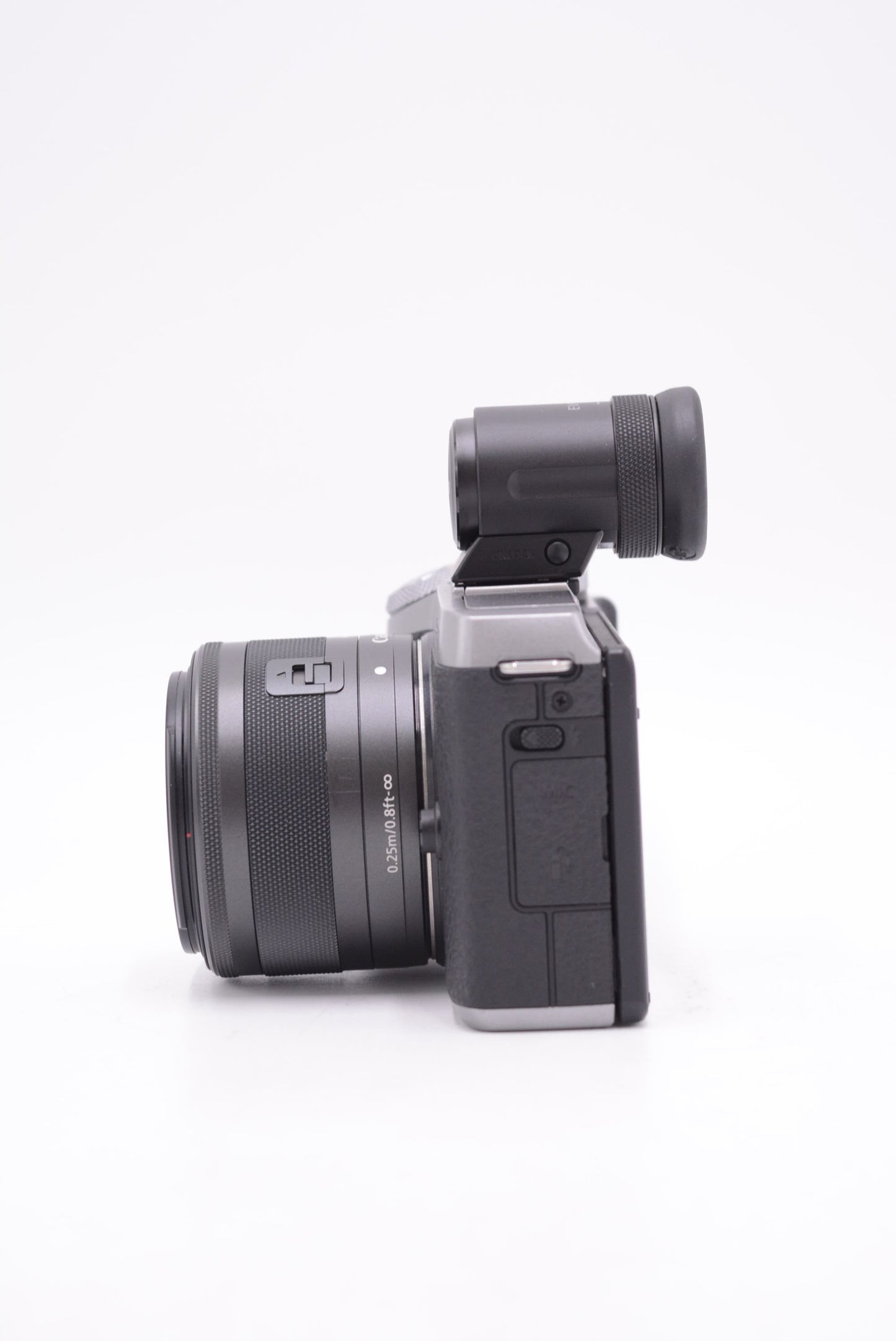 Canon EOSM6MII/EFM1545/00595 EOS M6 Mark II Mirrorless Camera W/EF-M 15-45mm f.3.5-6.3 Lens + EVF-DC2 Micro Viewfinder, Used