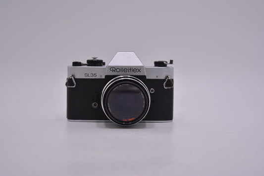 Rolleiflex SL35 W/ Planar 50mm 1.8 35mm 35mm Vintage Film Camera, Used (AS IS)