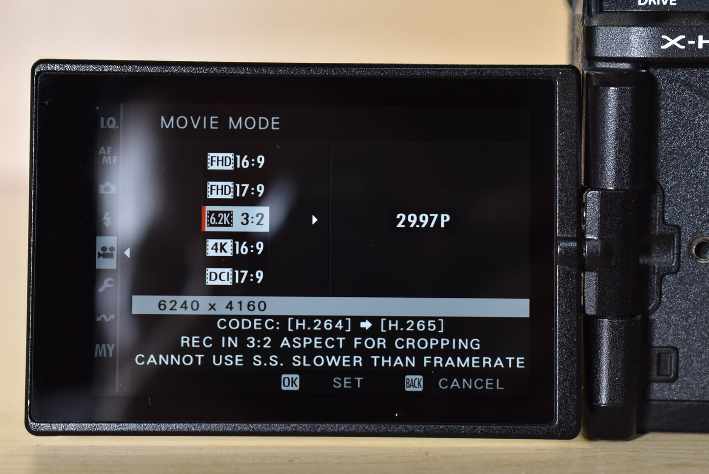 FUJIFILM XH2S-00380 X-H2S Mirrorless Camera Body, 26.1MP, Used