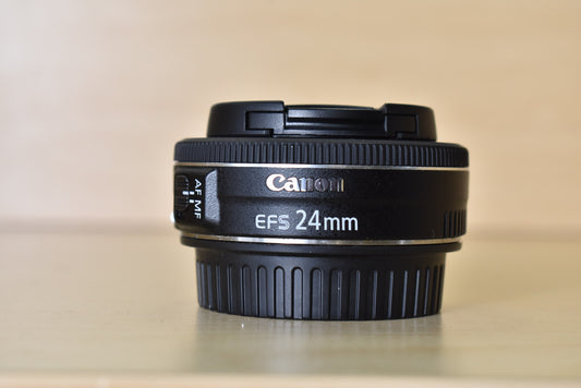 Canon EFS24F28STM-00120 EF-S 24mm f/2.8 STM Autofocus APS-C Lens, Used