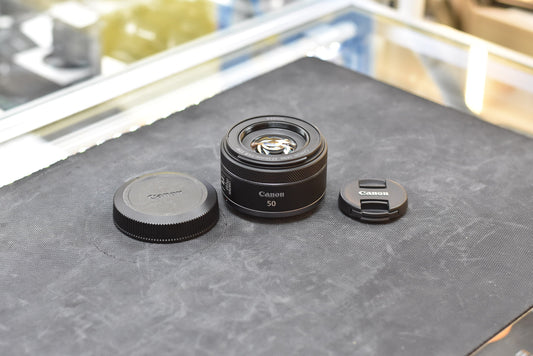 Canon RF50F18-24816 RF 50mm f/1.8 STM Full-Frame Lens for RF-Mount, Used