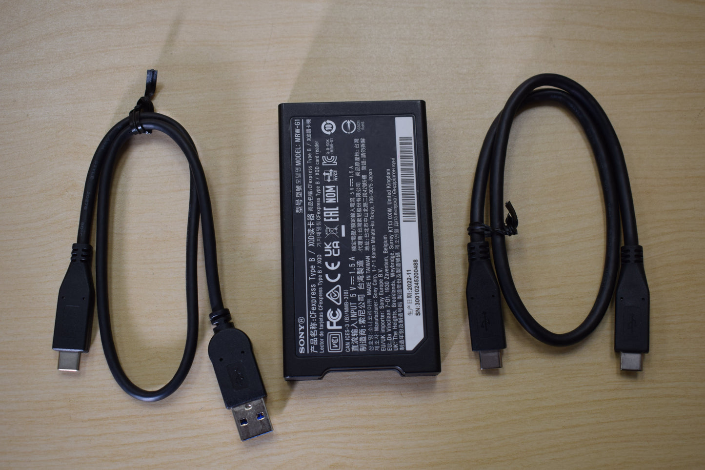 Sony MRWG1-00488 MRW-G1 CFexpress Type B/XQD Memory Card Reader, Used