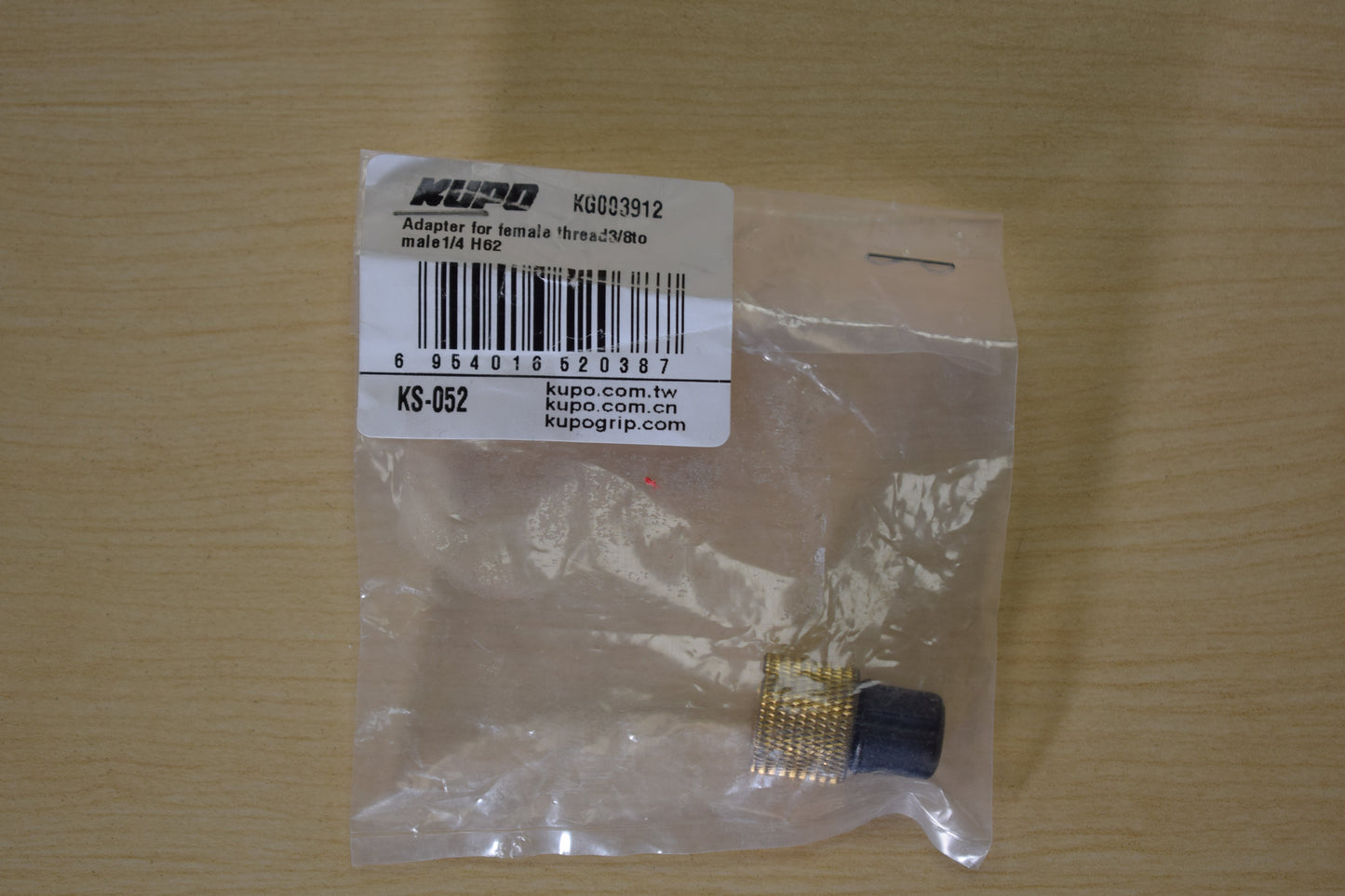 Kupo 3/8"-16 F to 1/4"-20 M Adapter, Used