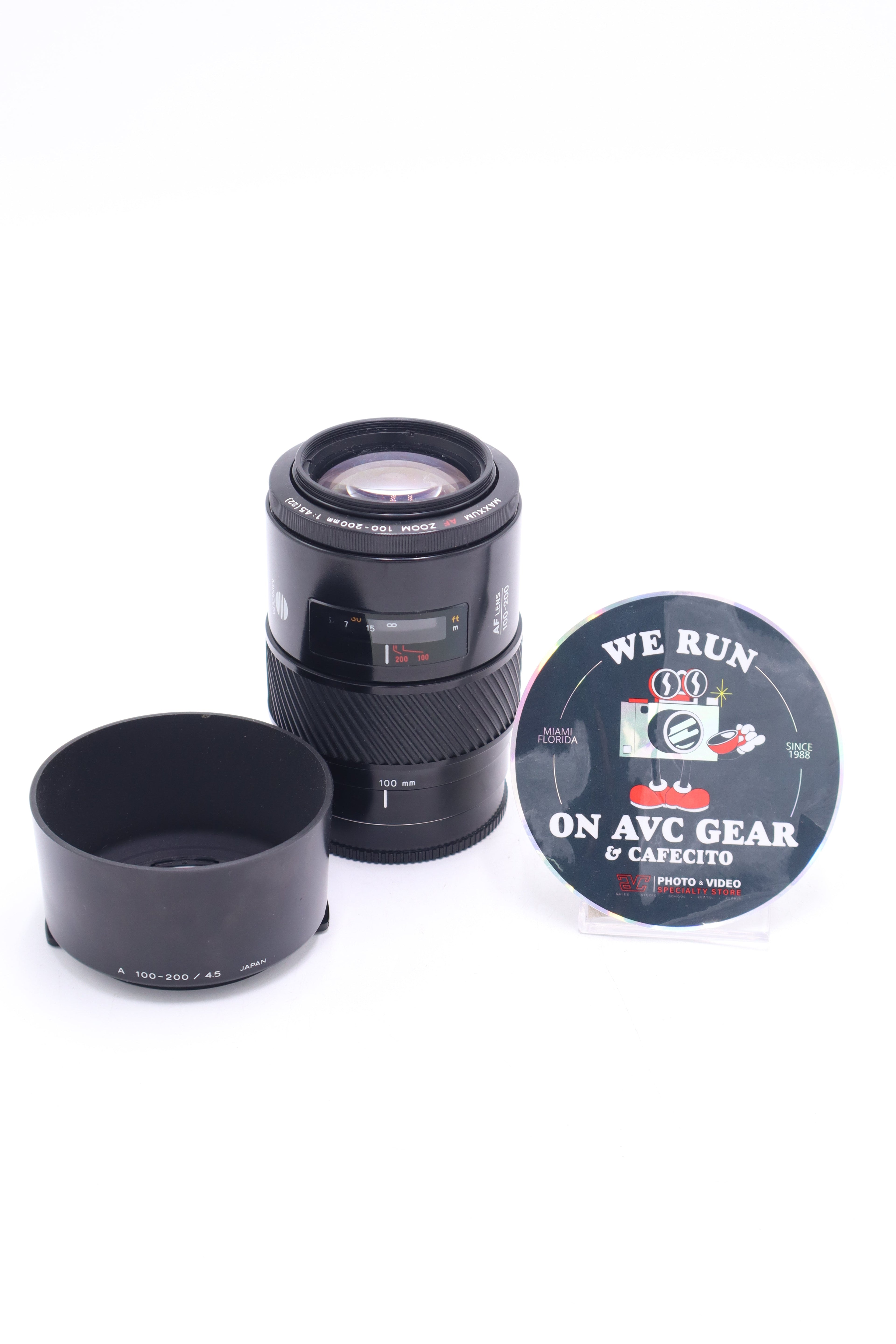 Minolta 100200F45-08714 Maxxum AF Zoom 100-200mm f/4.5 Lens, Used (FOR PARTS) - AVC photo video store