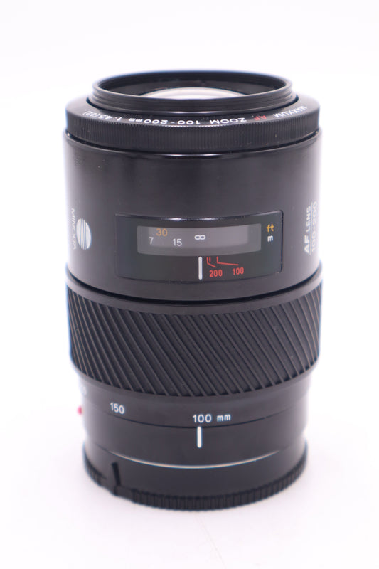 Minolta 100200F45-08714 Maxxum AF Zoom 100-200mm f/4.5 Lens, Used (FOR PARTS)