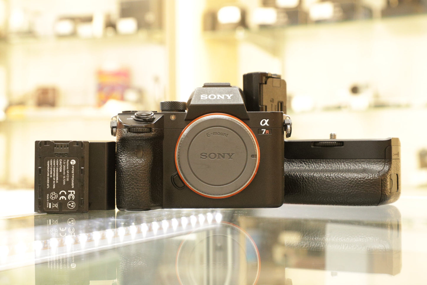 Sony A7RIII-3410986 a7R III Mirrorless Camera Body + VG-C3EM, Black (42.4MP), Used