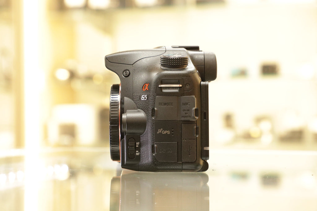 Sony SLTA65-2282149 Alpha SLT-A65 DSLR Camera Body Dual Lens Kit, Black (24.3MP), Used - AVC photo video store