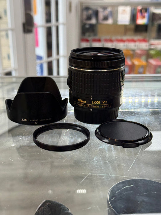 Nikon AFP1855DXVR-30499 Nikon AF-P DX NIKKOR 18-55mm f/3.5-5.6G VR, Used