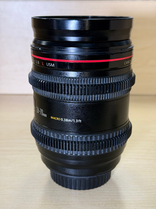 Canon EF2470F28L-99707 EF 24-70mm F2.8 L - Duclos Cine-Mod Lens for EF-mount, Used