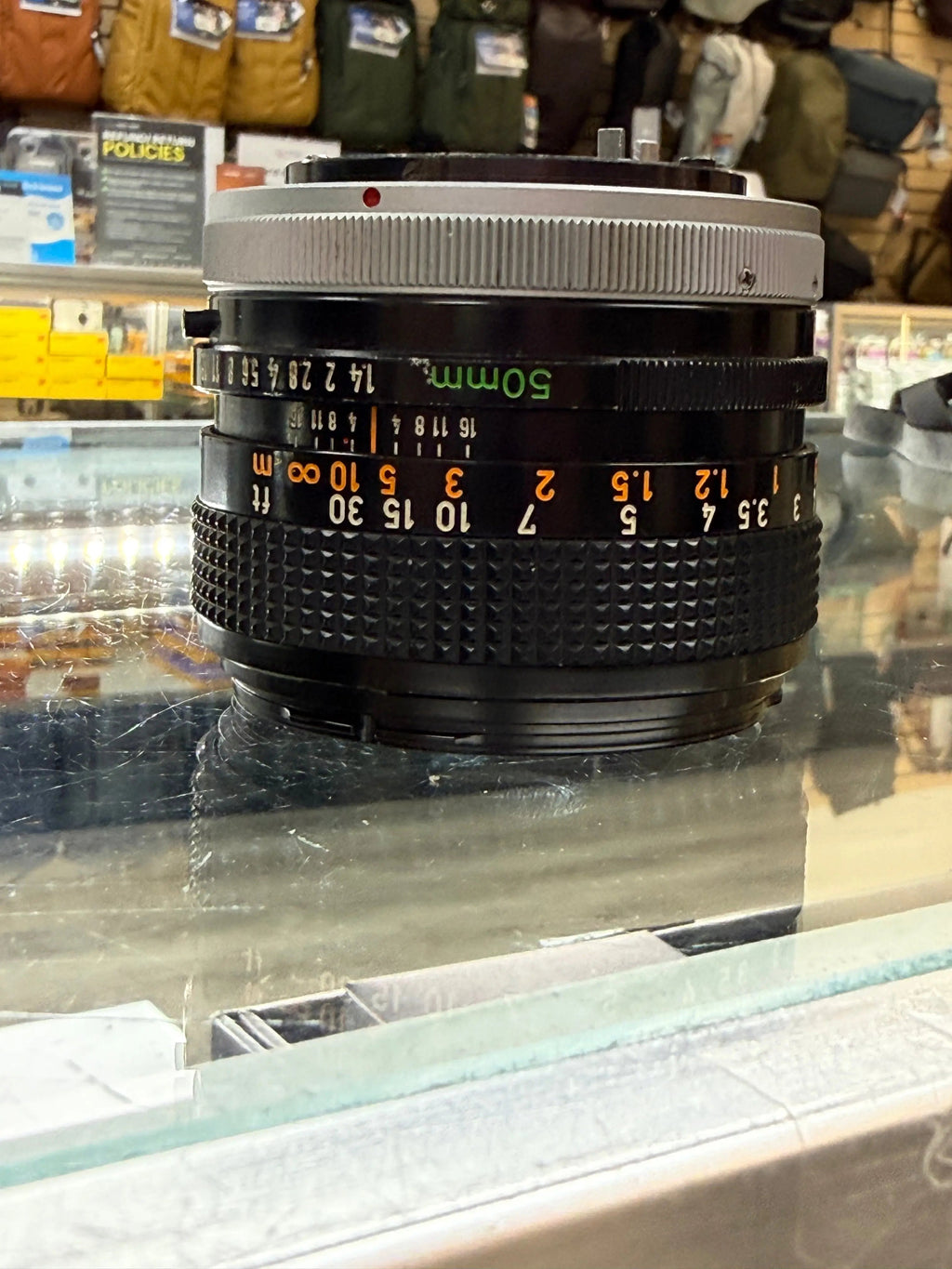 Canon AE1-50F14-16564 AE-1 35mm Film Camera (Black) W/FD 50mm f/1.4 S.S.C. Lens, Used CANON