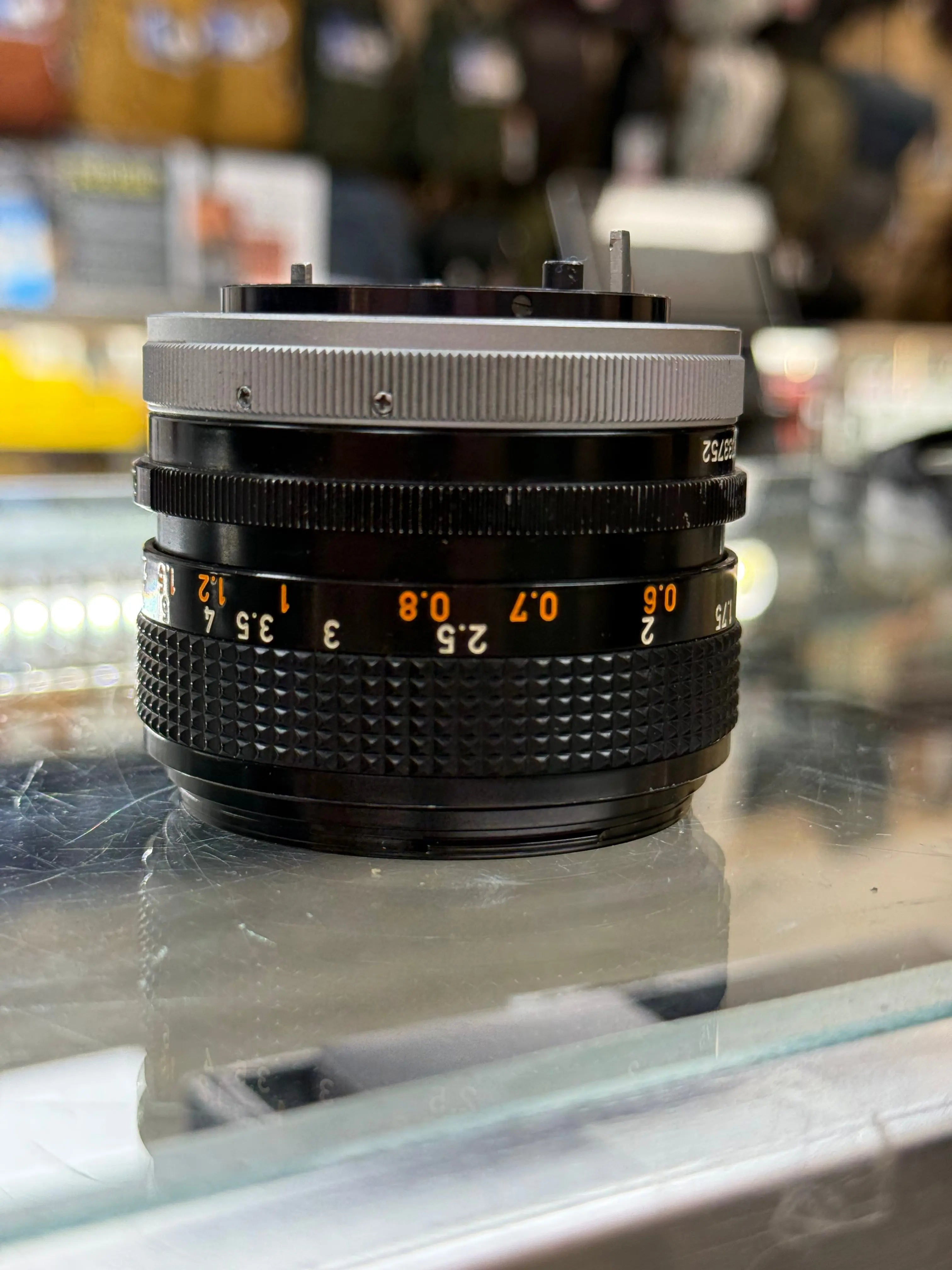 Canon AE1-50F14-16564 AE-1 35mm Film Camera (Black) W/FD 50mm f/1.4 S.S.C. Lens, Used CANON