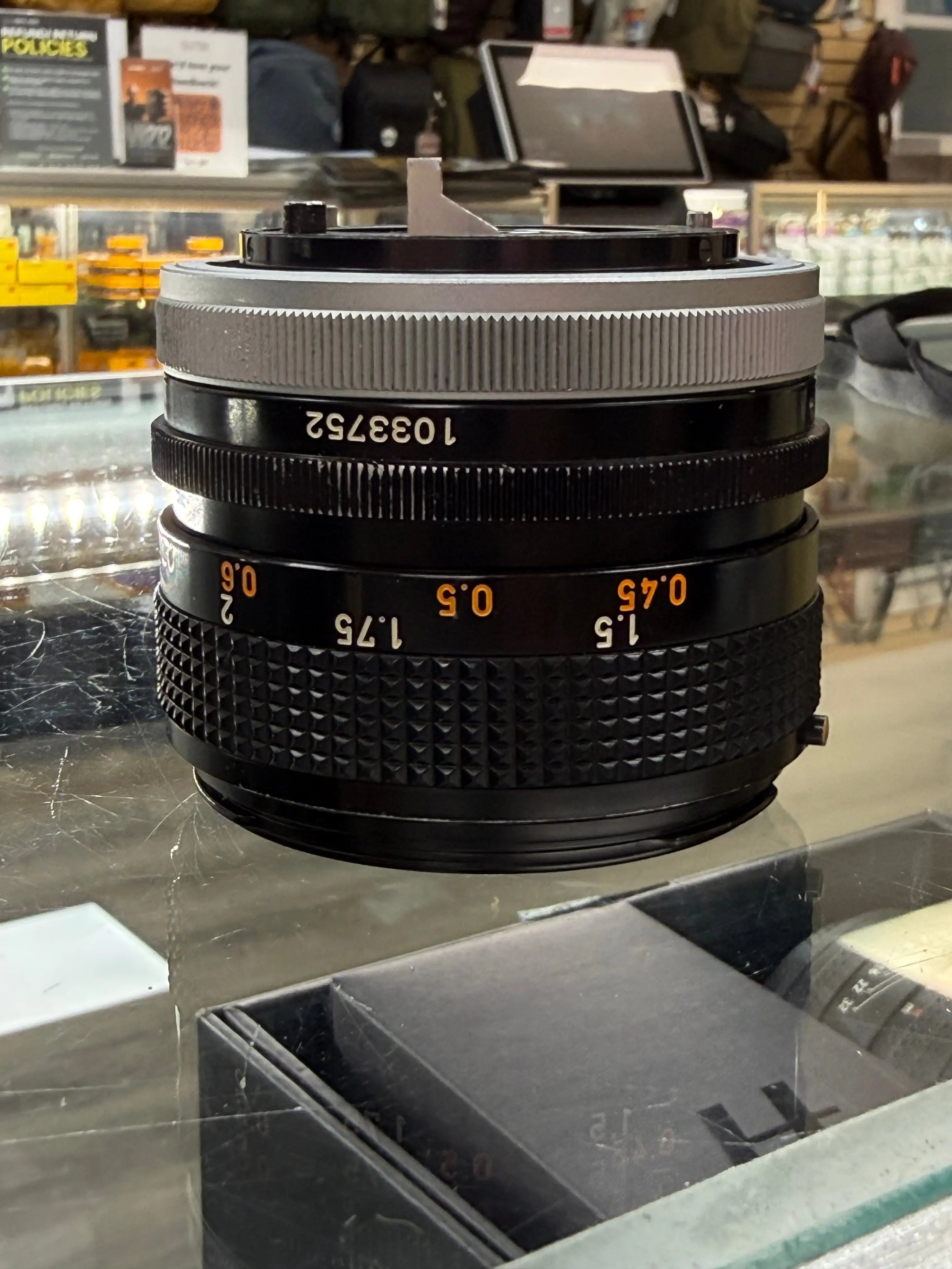 Canon AE1-50F14-16564 AE-1 35mm Film Camera (Black) W/FD 50mm f/1.4 S.S.C. Lens, Used CANON
