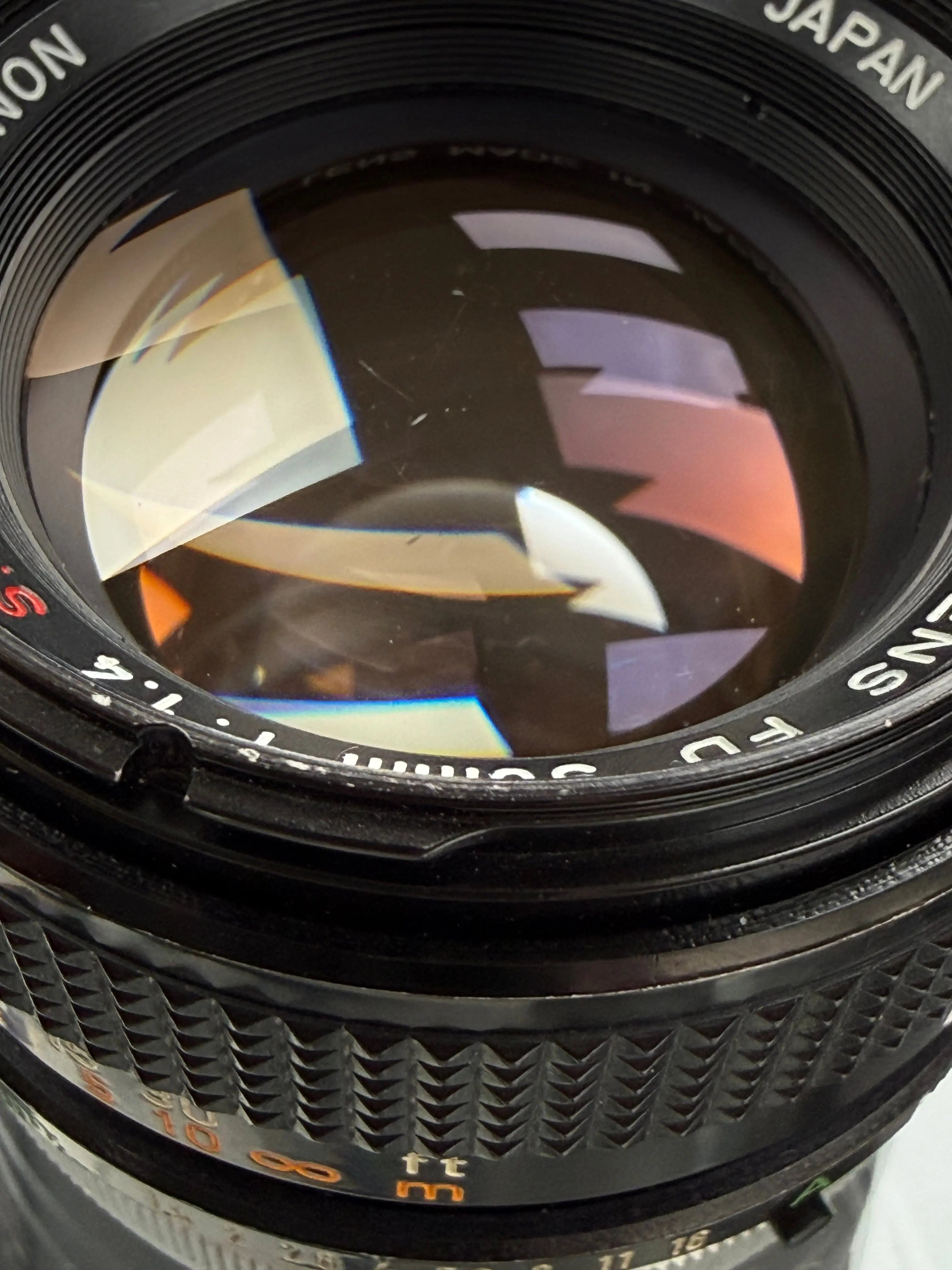 Canon AE1-50F14-16564 AE-1 35mm Film Camera (Black) W/FD 50mm f/1.4 S.S.C. Lens, Used CANON