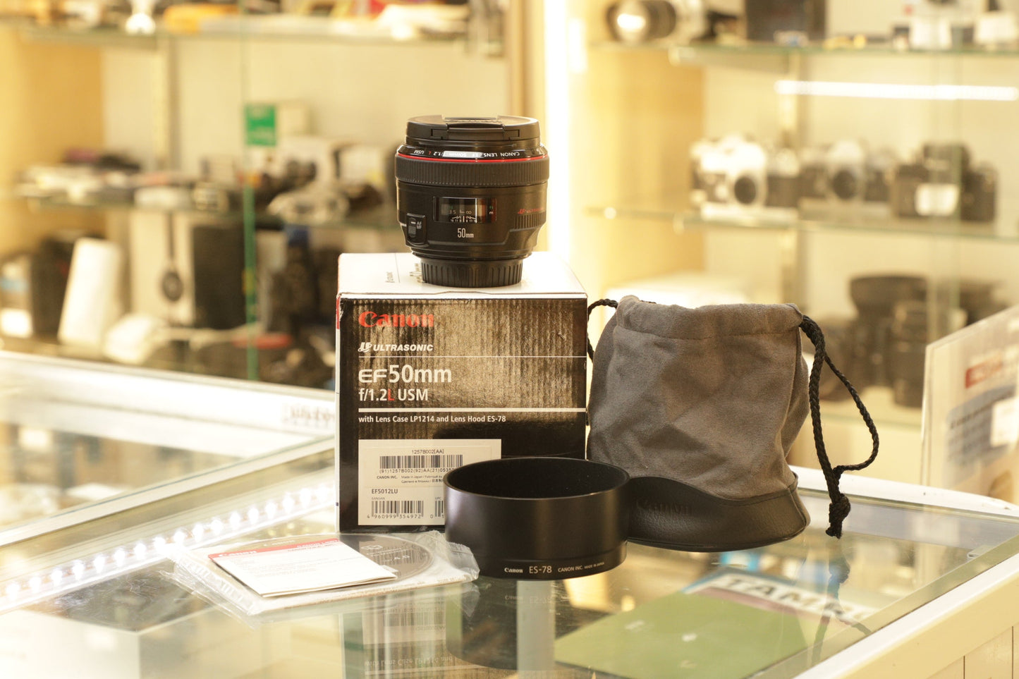 Canon EF50F12-53840 50mm f/1.2 L USM EF-Mount Lens (72), Used