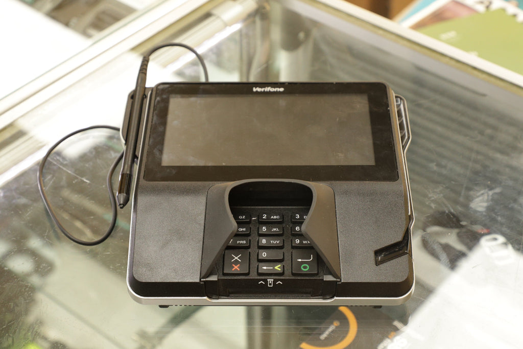 VERIFONE MX925-30435 VeriFone MX925 Payment Terminal w/Proprietary Genius Graphics-Tablet I/O Cable, Used - AVC photo video store