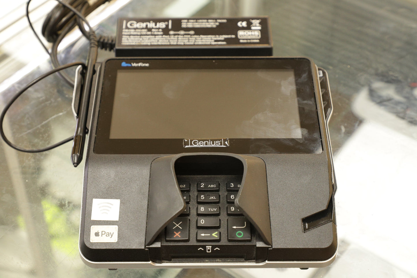 VERIFONE MX925-56009 VeriFone Payment Terminal w/Proprietary Genius Graphics-Tablet I/O Cable, Used