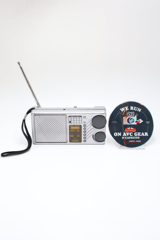 Lifelong AM/ FM LCD Alarm Clock Model 845 (Silver), Used - AVC photo video store