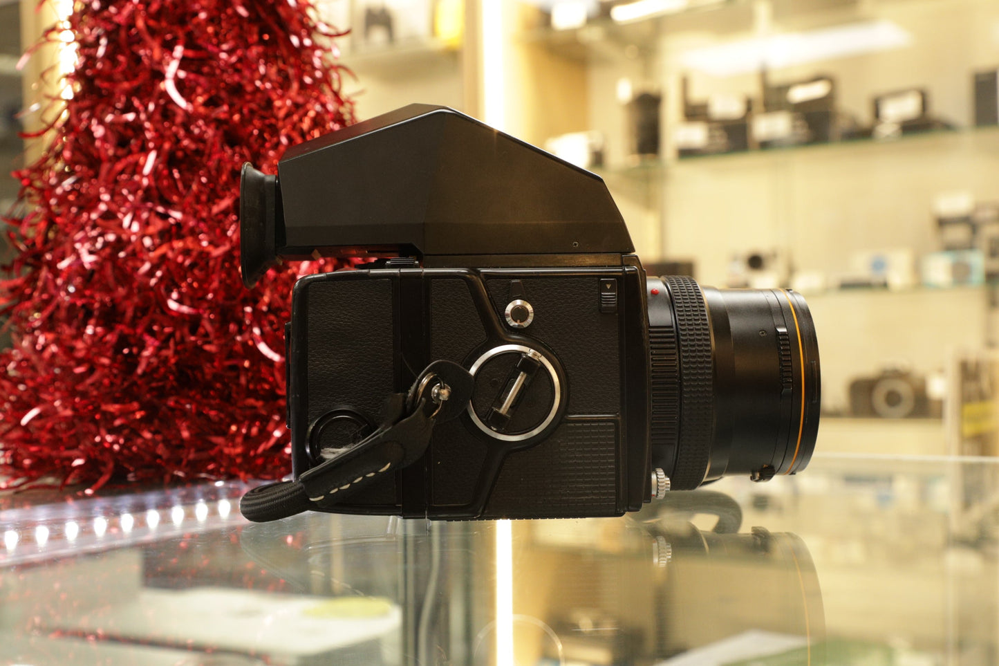 ZENZA BRONICASQ-80F28-07140 BRONICA SQ 80mm w/ Grip + Eye-level Viewfinder, Used