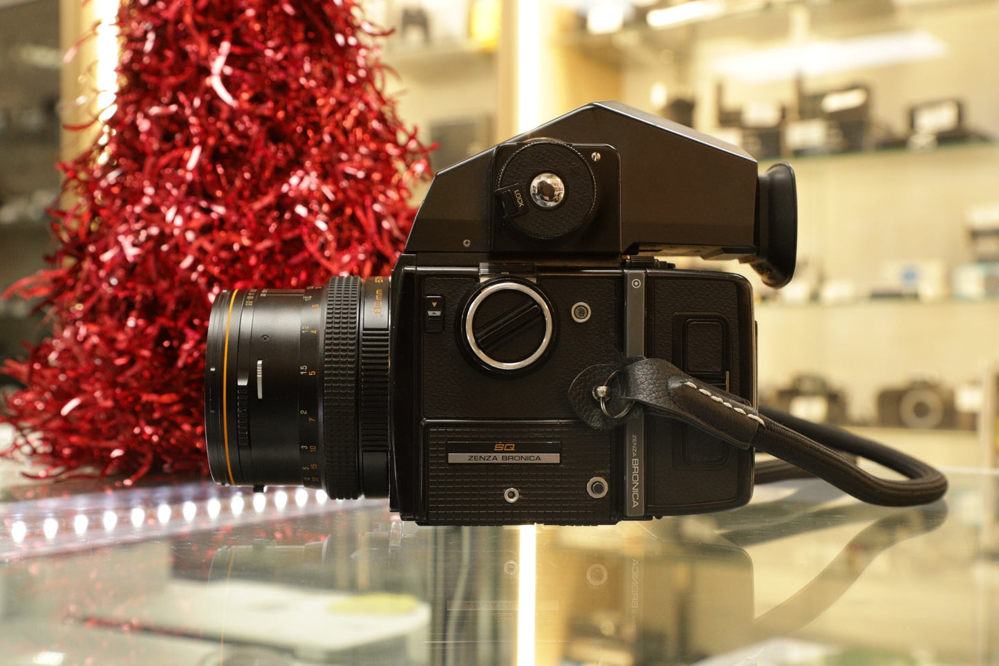 ZENZA BRONICASQ-80F28-07140 BRONICA SQ 80mm w/ Grip + Eye-level Viewfinder, Used