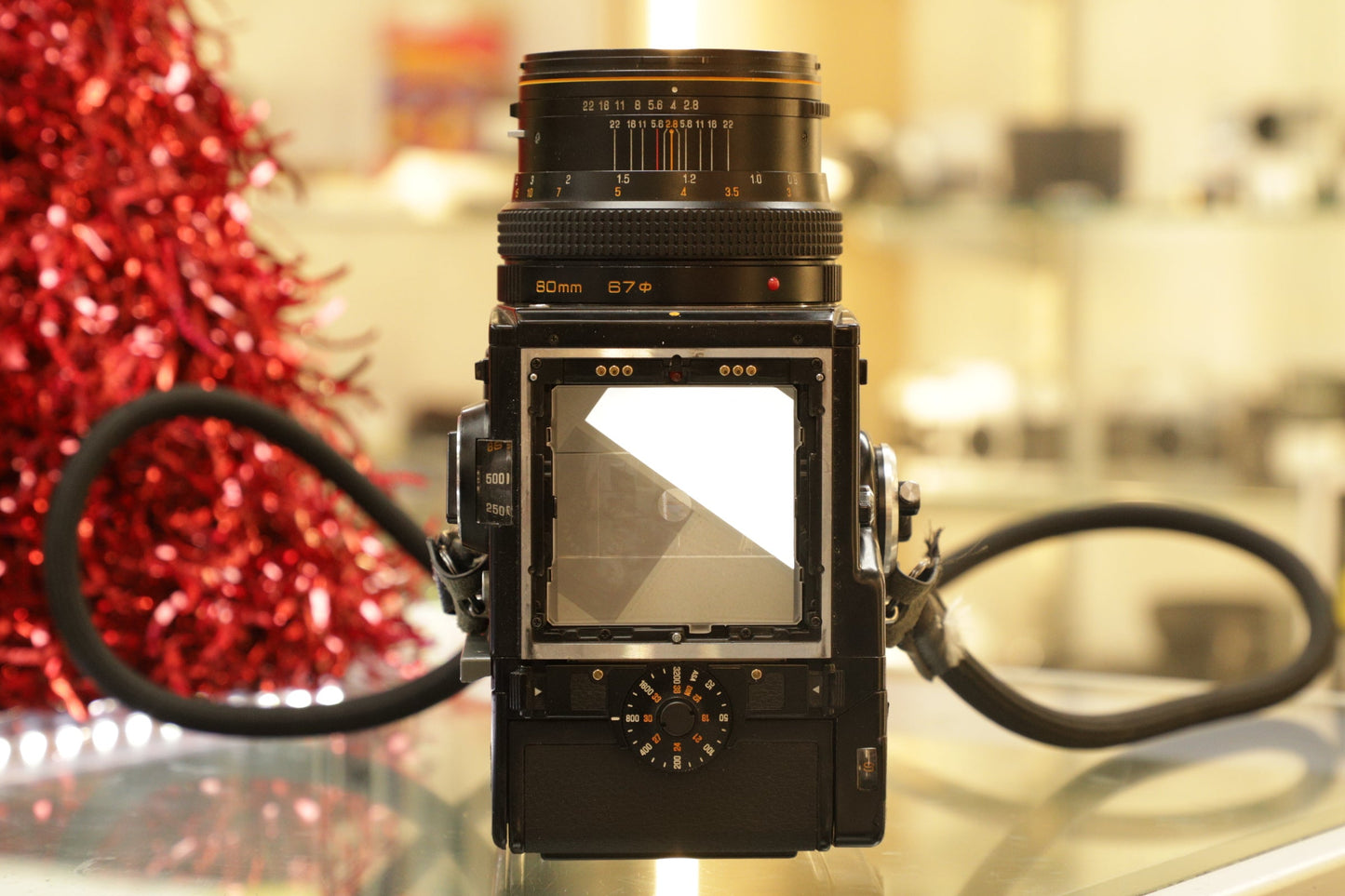 ZENZA BRONICASQ-80F28-07140 BRONICA SQ 80mm w/ Grip + Eye-level Viewfinder, Used