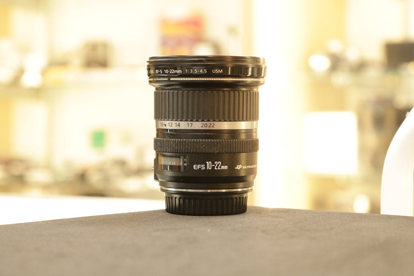 CANON EFS1022-71246 EF-S 10-22mm f/3.5-4.5 USM Autofocus APS-C Lens (77), Used