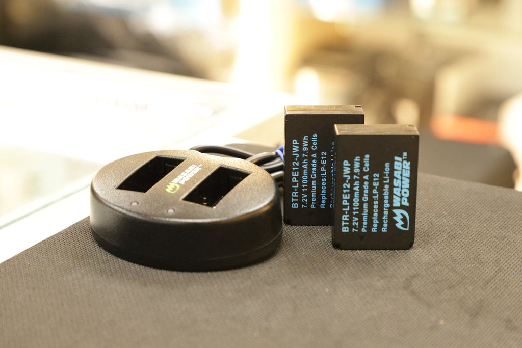 Wasabi Dual Charger LCH-DC-LPE12 (LC-E12 LP-E12 Replacement), Used - AVC photo video store