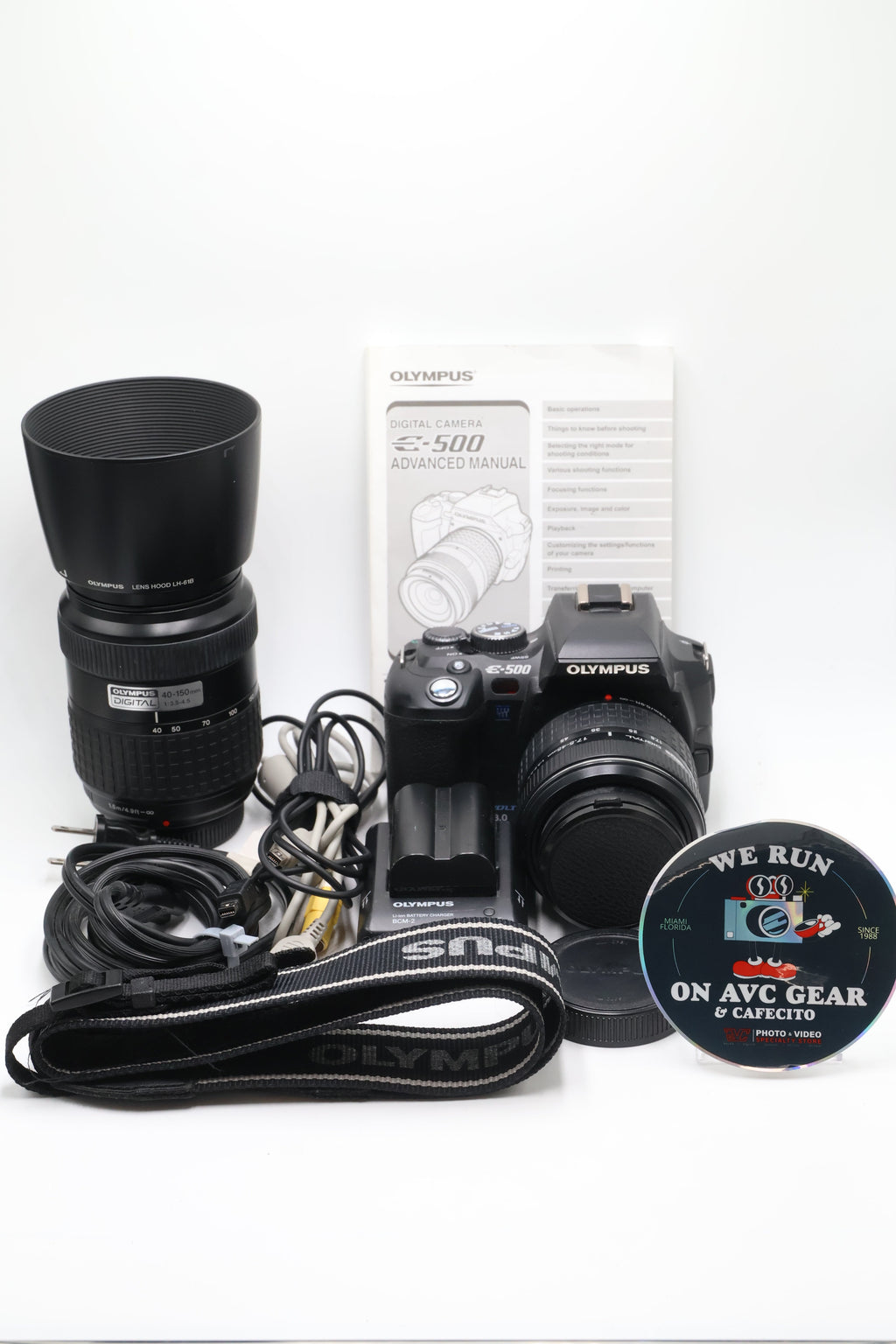Olympus E500/11747 Evolt E500 Digital Camera w/17.5-45mm + 40-150mm, Used - AVC photo video store
