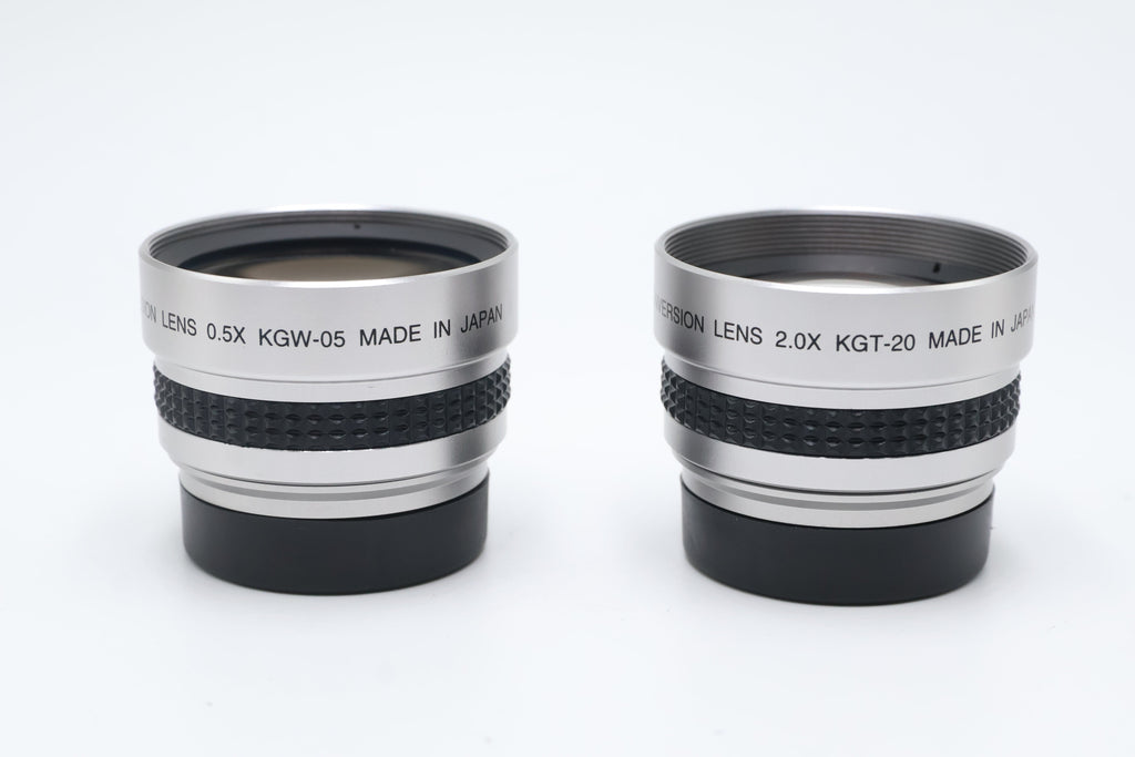 Kenko Set of 2-Digital Wide 0.5X KGW-05 and Telephoto 2.0X KGT-20 Mini Camcorder Conversion Lens, Used - AVC photo video store