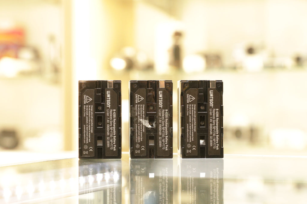 Watson NP-F770 Lithium-Ion Battery Pack 3-pack (7.4V, 4400mAh), Used - AVC photo video store