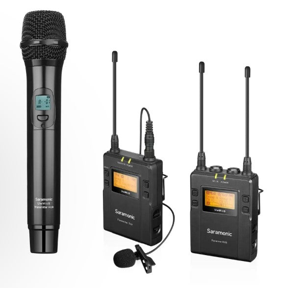 Saramonic UwMic9 Camera-Mount Wireless Cardioid Handheld Microphone System (514 to 596 MHz) 03832, Open Box
