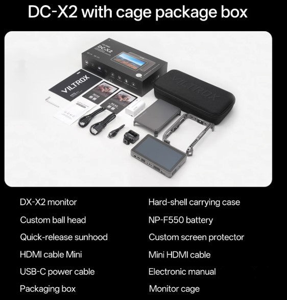Viltrox DC-X3 6" Touchscreen On-Camera Monitor with Cage, Open Box