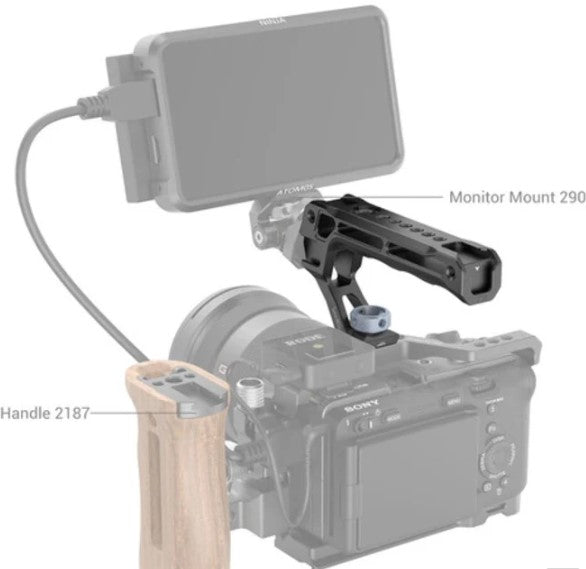 SmallRig Top Handle with ARRI-Style Anti-Twist Mount (Lite) 3765, Open Box