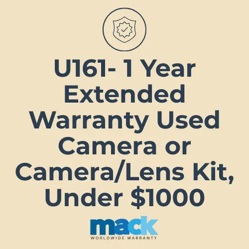 U161 1 Year Extended Warranty Used Camera or Camera/Lens Kit, Under $1000 - AVC photo video store