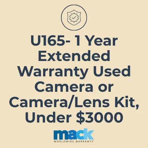 U165 1 Year Extended Warranty Used Camera or Camera/Lens Kit, Under $3000 - AVC photo video store