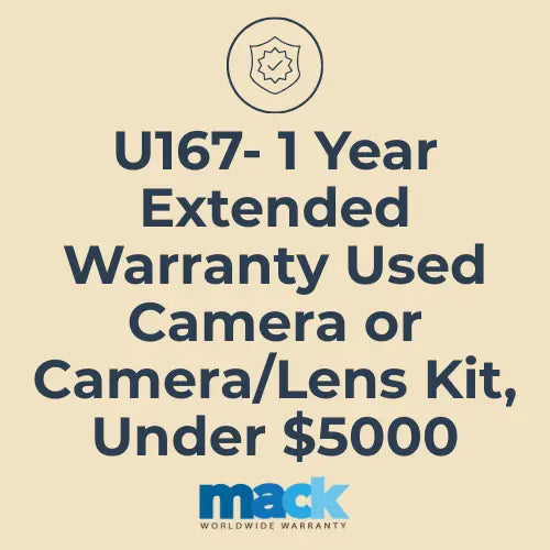 U167 1 Year Extended Warranty Used Camera or Camera/Lens Kit, Under $5000 - AVC photo video store