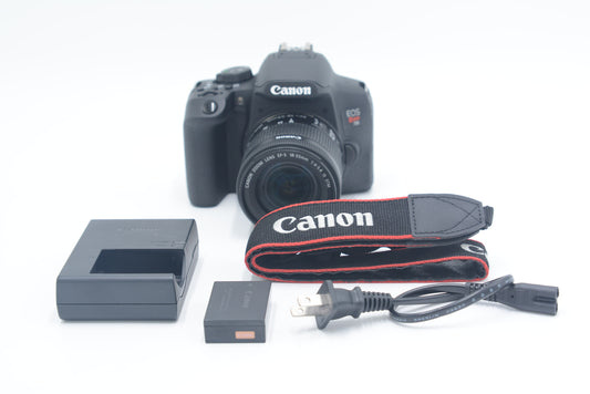 Canon EOSREBELT8i/1855/02119 Rebel T7i, EF-S 18-55mm f/4-5.6 IS STM, Used