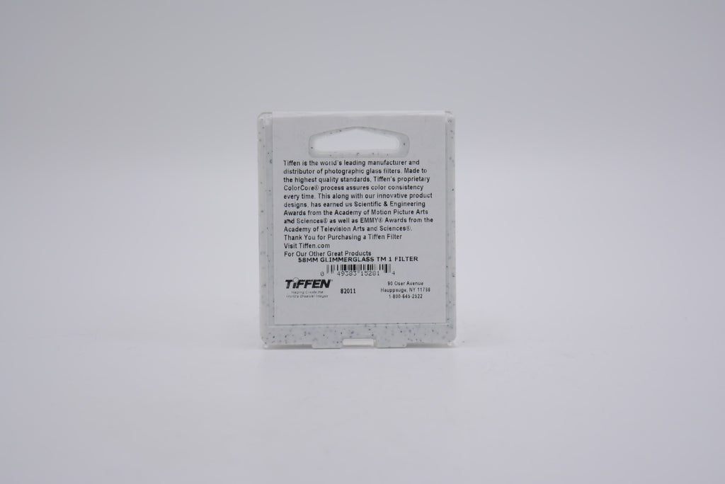 Tiffen 58mm Glimmer Glass 1 Filter, Used - AVC photo video store