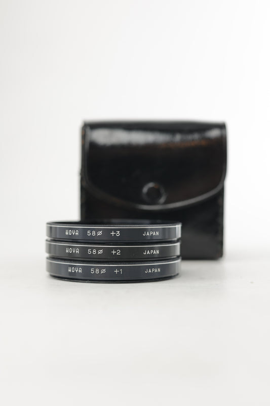 Hoya 58mm Close-Up Lens Kit + Case, Used