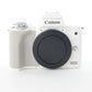 Canon M50IIW/1545/03309 EOS M50 Mark II + 15-45mm Lens, White, Used