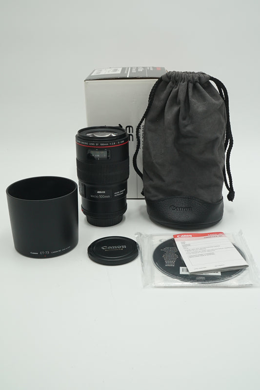 Canon EF10028LMIS/62838 EF 100mm f/2.8L Macro IS USM, Used