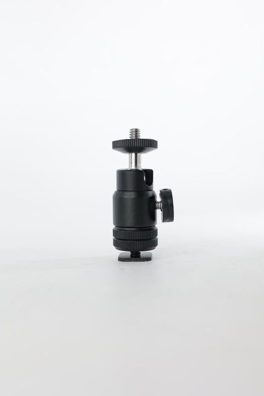 Generic Hot Shoe Mount Adaptor Mini Ball Head, Used