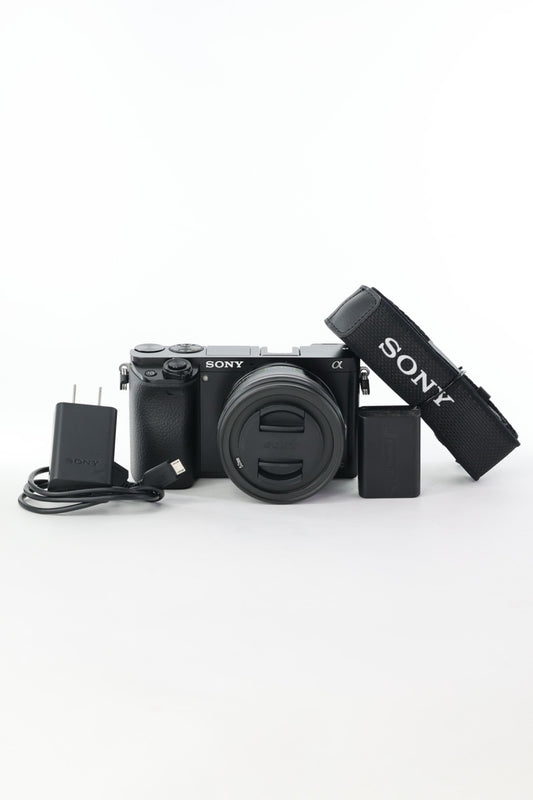 Sony A6000L/6573113, A6000, E PZ 16-50mm f/3.5-5.6 OSS, Black + Smallrig Rig Cage, Used