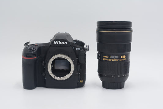 Nikon D850/2470/95731 D850, AF-S 24-70mm f/2.8G ED N, Used