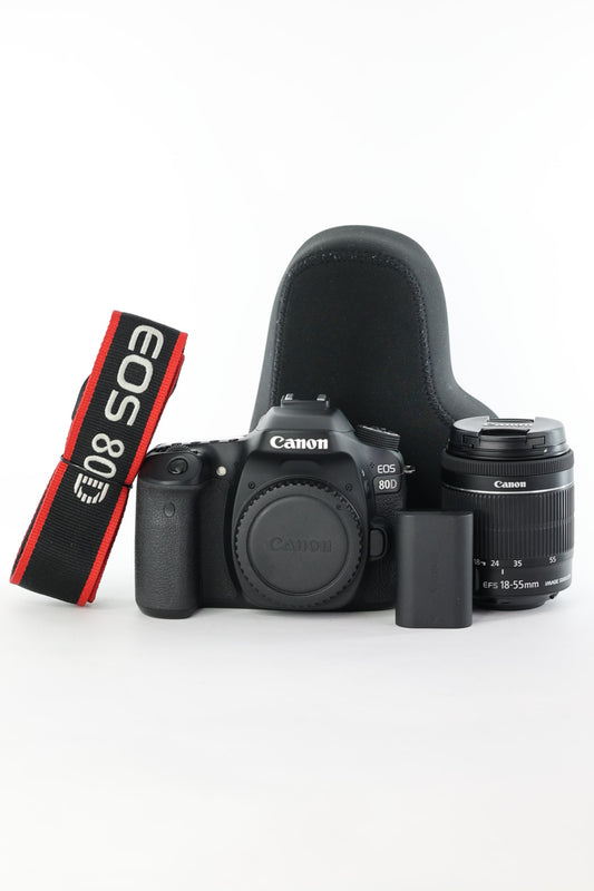 Canon EOS80D/1855/06331 EOS 80D, EF-S 18-55mm f/3.5-5.6 IS STM, Used