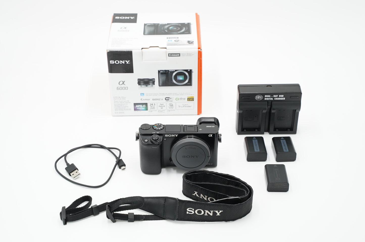 Sony A6000/6806112, A6000, Body Only, Black, Used